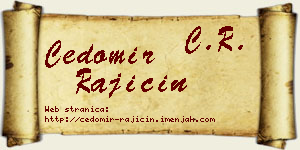 Čedomir Rajičin vizit kartica